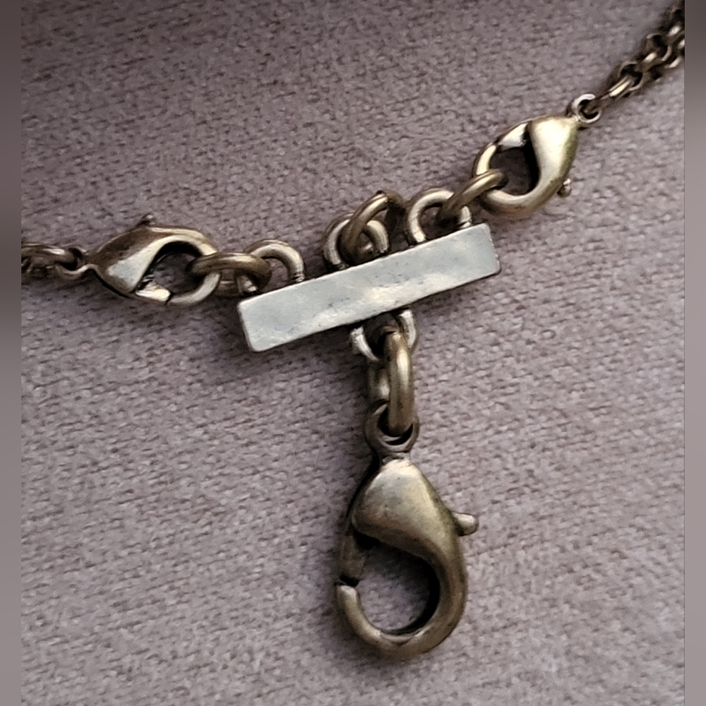 Two toned double stranded necklace - Picture 6 of 7